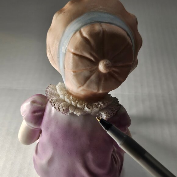 Vintage 1950s Piano Baby by Arnart 5th Ave Blonde Baby Pink Bonnet & Dress - Picture 3 of 7